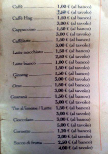Menu di La Petite Fourchette 