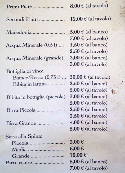 Menu di La Petite Fourchette 