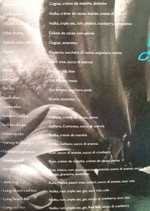 Magnolia Roma menu