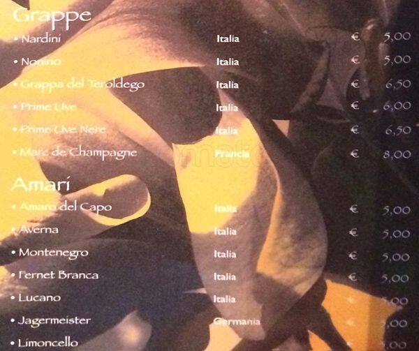 Magnolia Roma menu