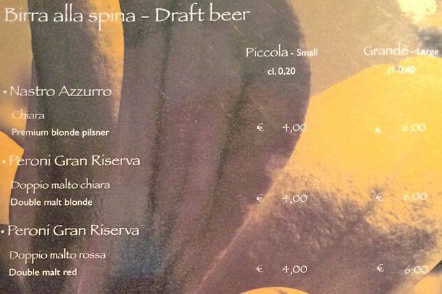 Magnolia Roma menu
