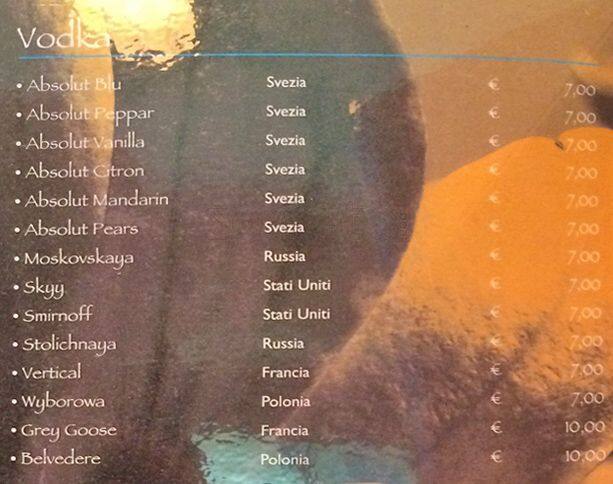 Magnolia Roma menu