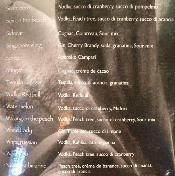Magnolia Roma menu