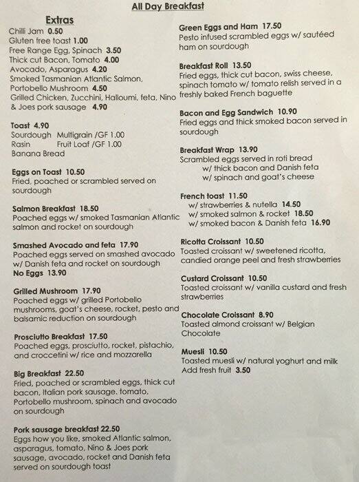 Dolce Espresso Menu, Menu for Dolce Espresso, Doncaster, Melbourne