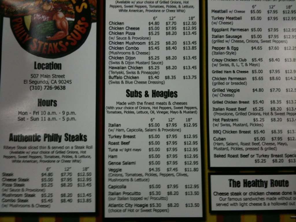 Big Mike's Philly Steaks Menu Urbanspoon/Zomato