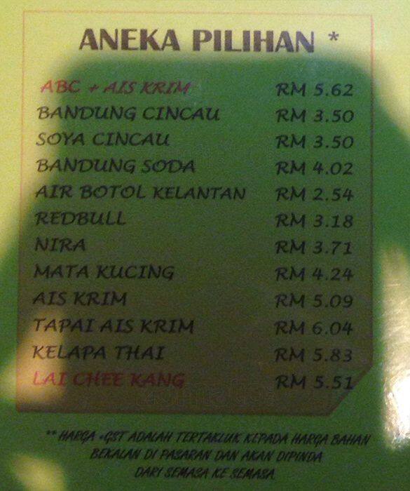 Leha Kelfood Menu, Menu for Leha Kelfood, Taman Melati, Kuala Lumpur