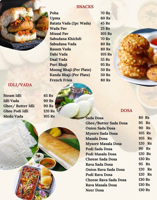Menu of Bhojanam, Airoli, Navi Mumbai