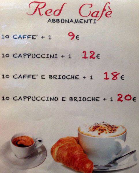 Menu di Red Cafè 