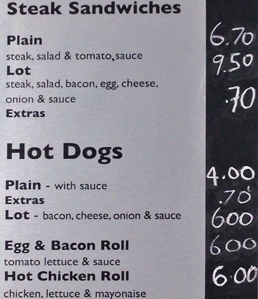 Menu at Chicken House fast food, Goodwood