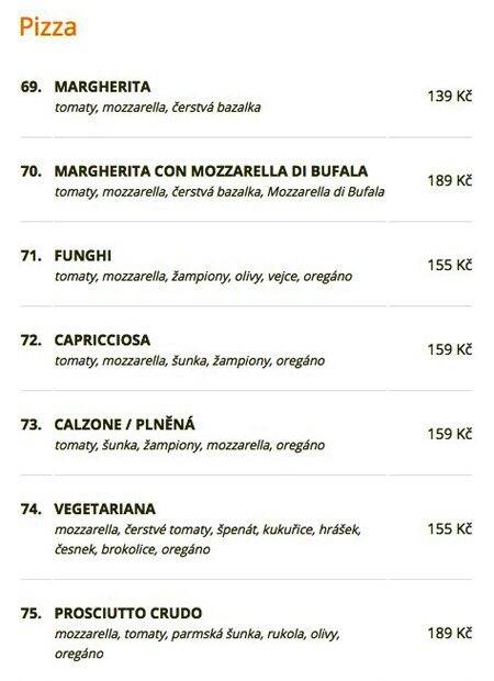 Concordia Ristorante menu