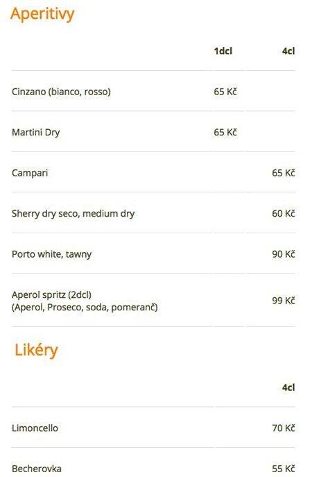 Concordia Ristorante menu