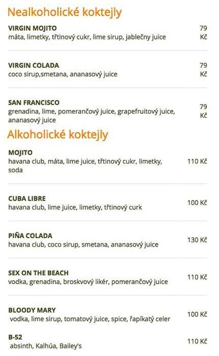 Concordia Ristorante menu