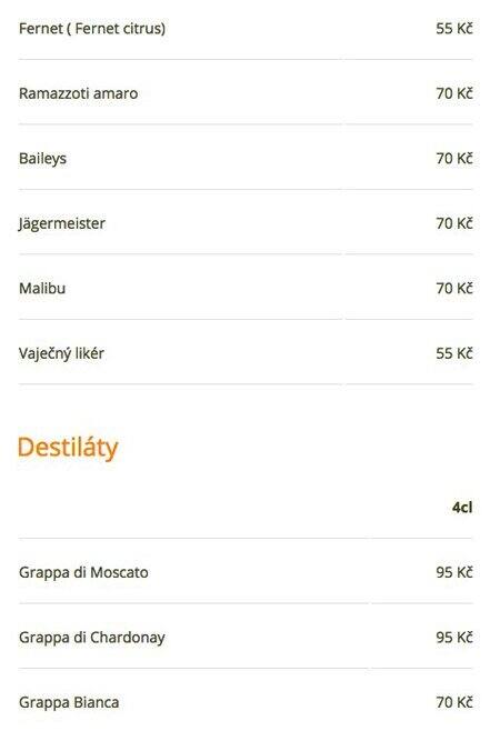 Concordia Ristorante menu