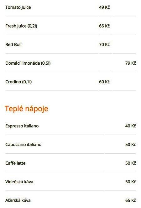 Concordia Ristorante menu