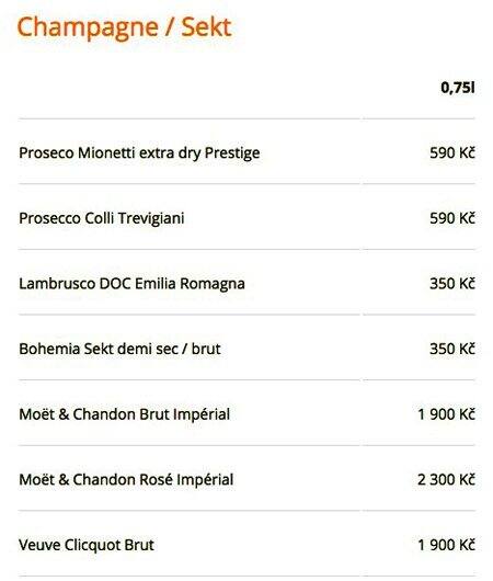 Concordia Ristorante menu