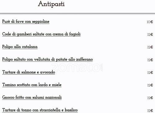 Menu di Le Petit Jardin 