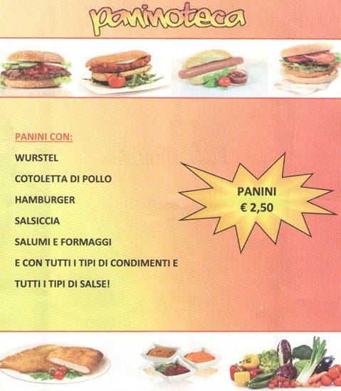 Menu di Caffè Europeo 2 