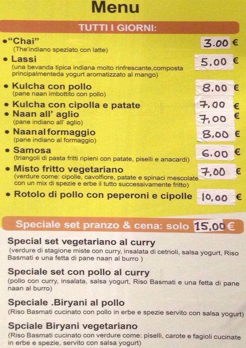 Menu di Indian Restaurant - Basmathi 