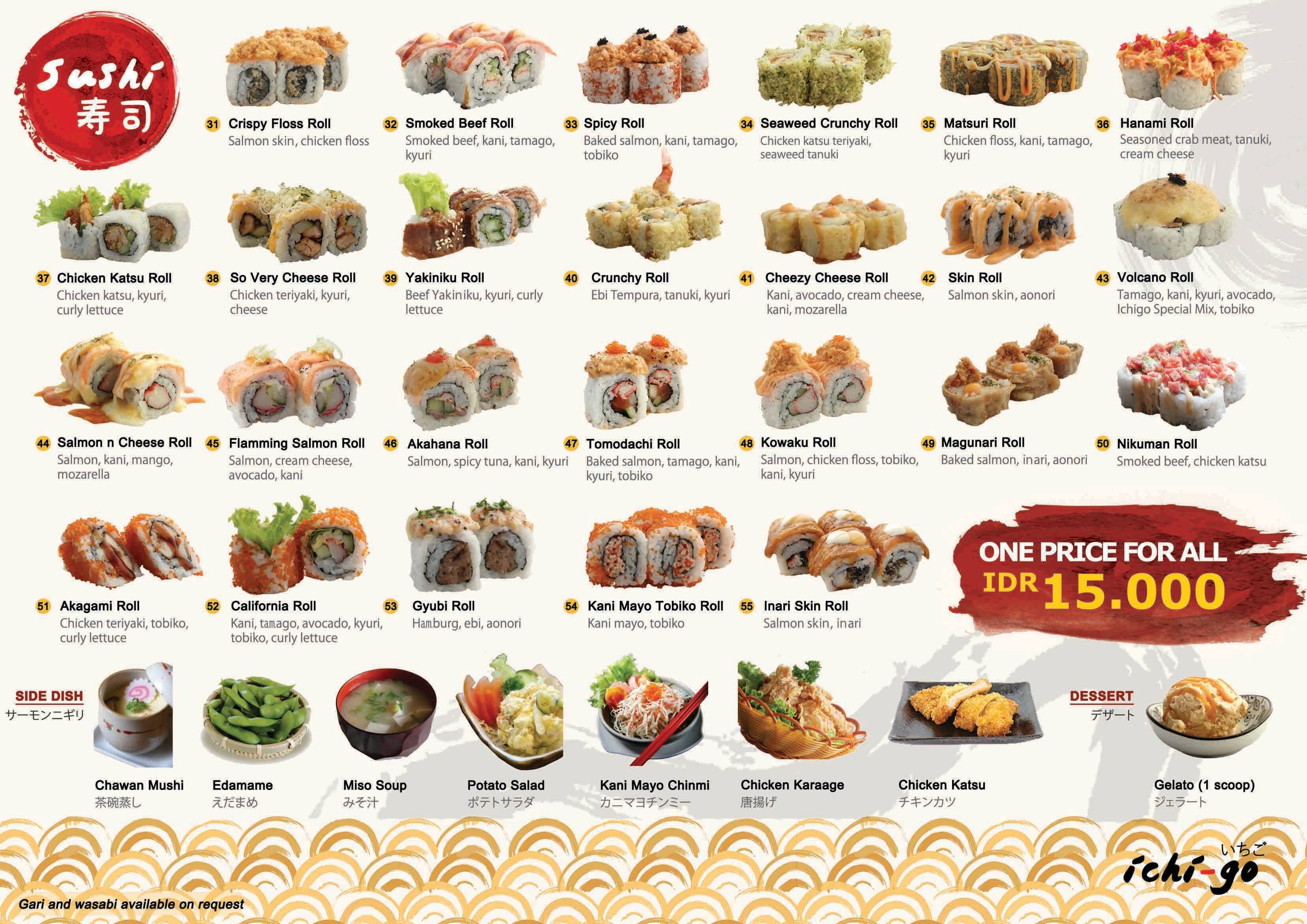 Ichi-go Cafe & Resto Menu, Menu For Ichi-go Cafe & Resto 