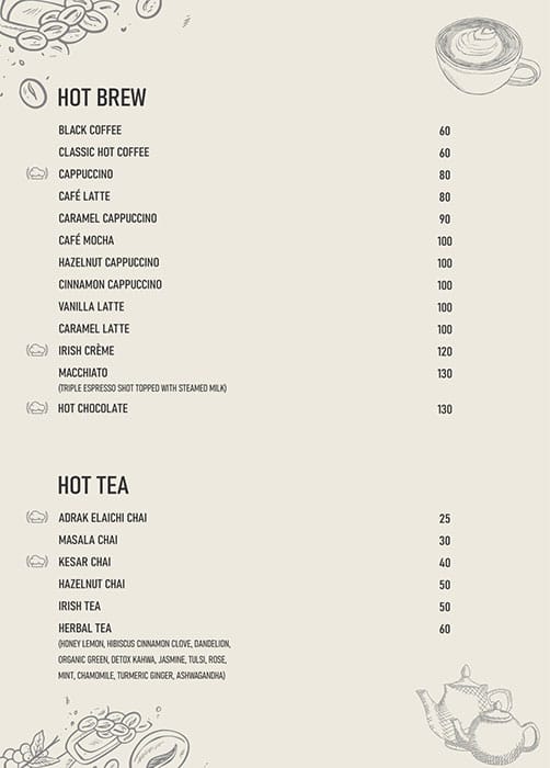 Menu of Bean There ??, Mansarovar, Jaipur