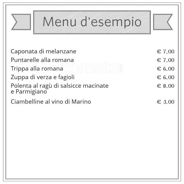 Menu di Tramonti e Muffati 