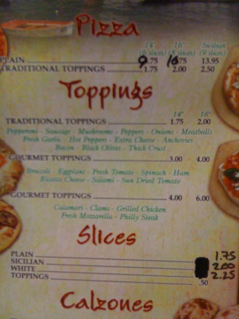 Venice Restaurant & Pizzeria Menu Urbanspoon/Zomato