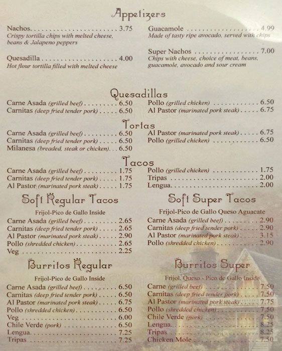 El Parian Menu, Menu for El Parian, West San Jose, San Jose