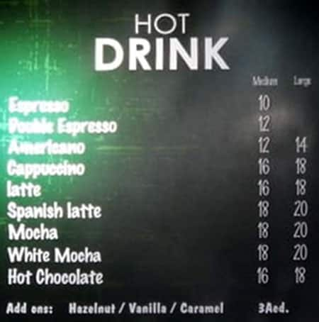 Quotes Coffee House Menu Menu For Quotes Coffee House Al Tallah