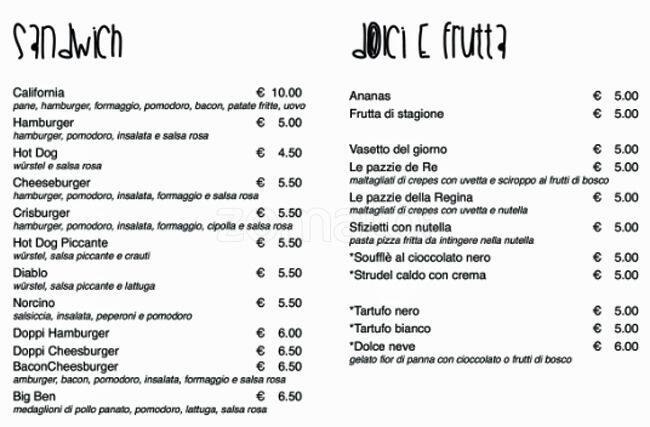 Menu di Fabs 