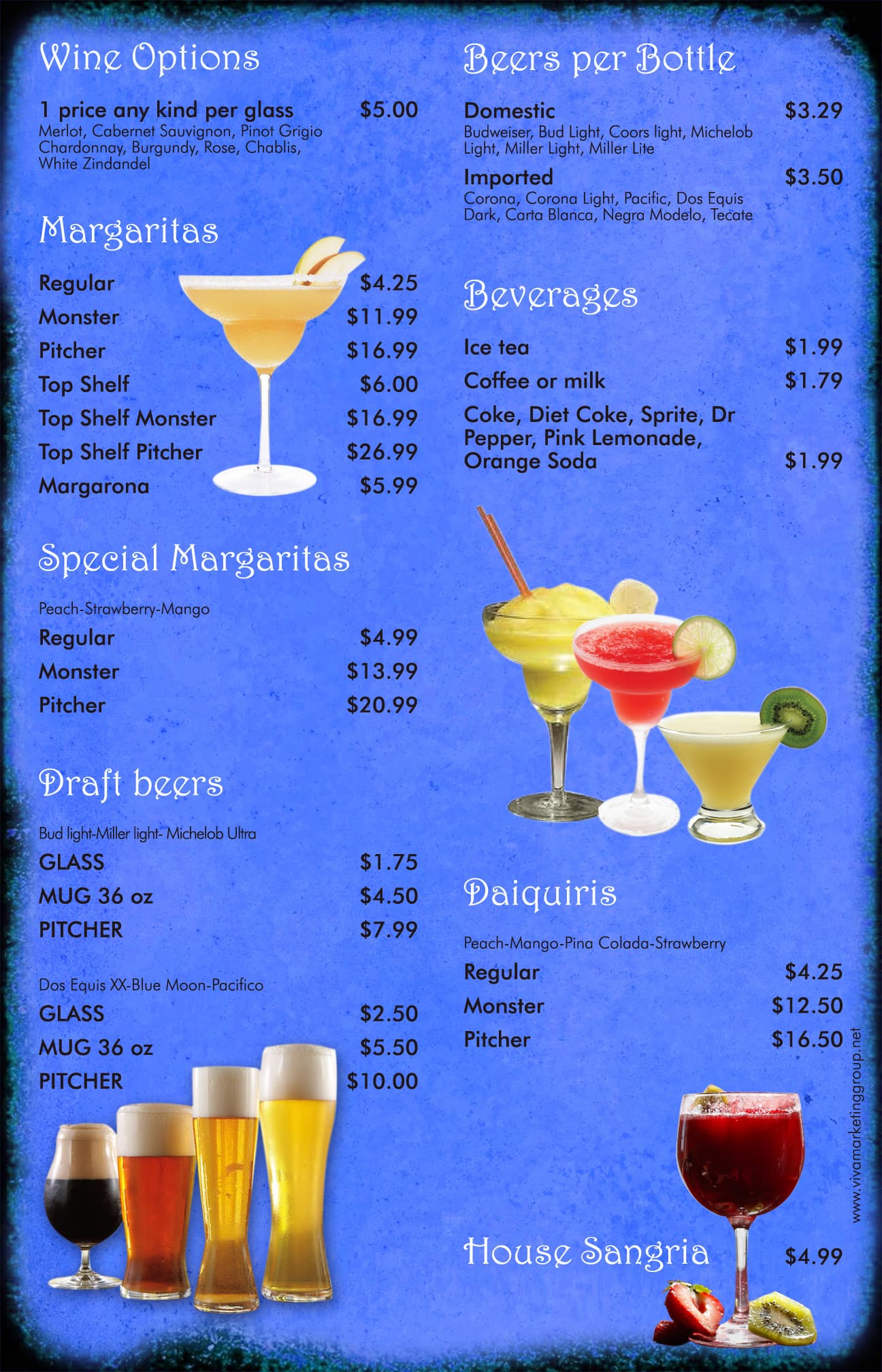 Menu at Campo Azul restaurant, Nolensville