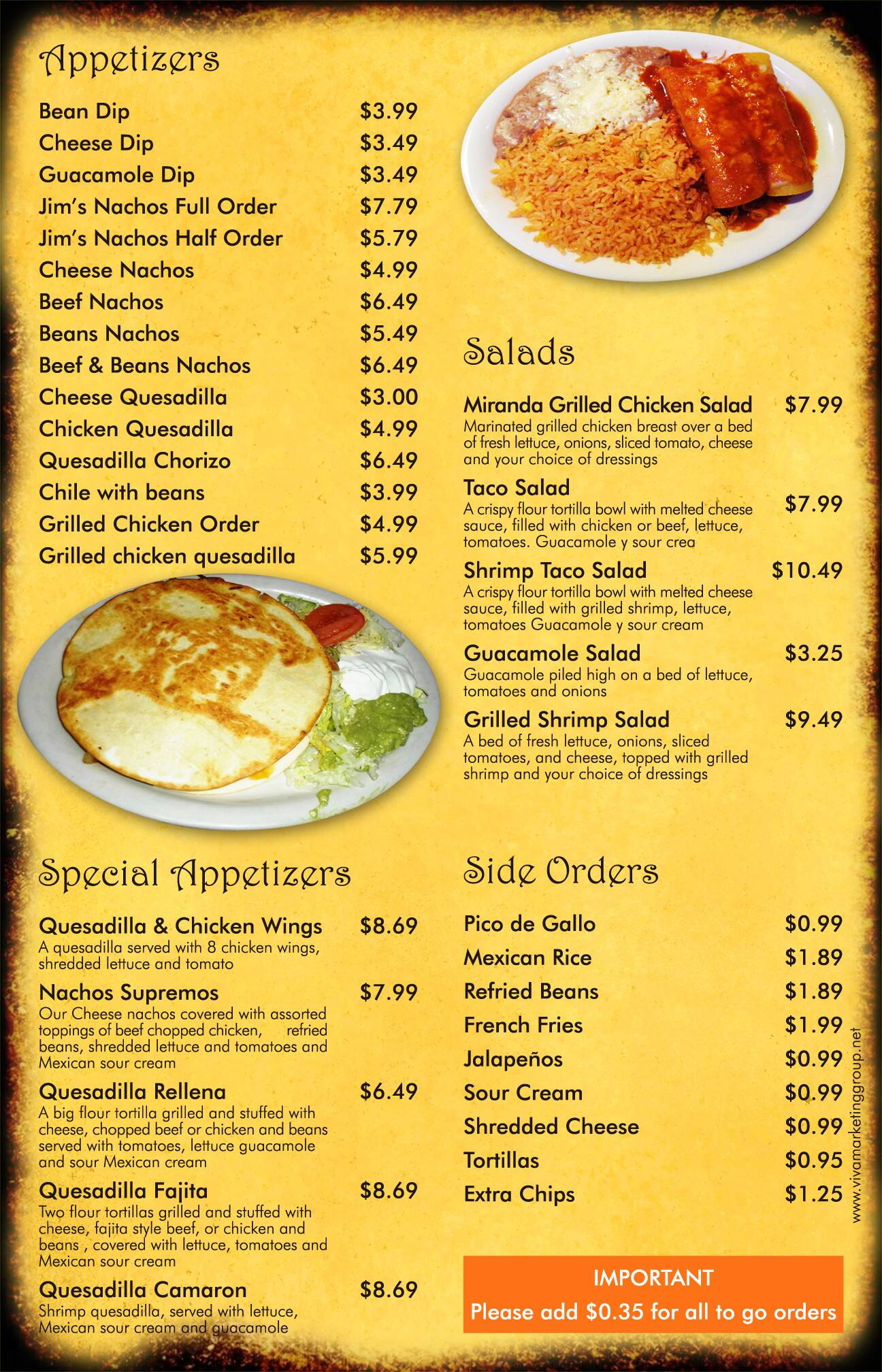Menu at Campo Azul restaurant, Nolensville