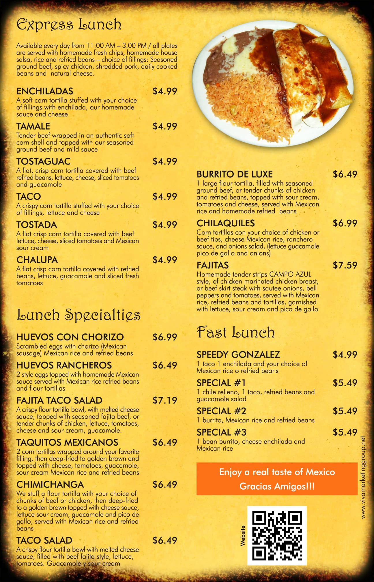 Menu at Campo Azul restaurant, Nolensville