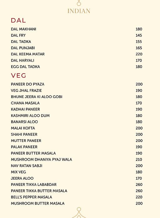 Shimla Biryani menu