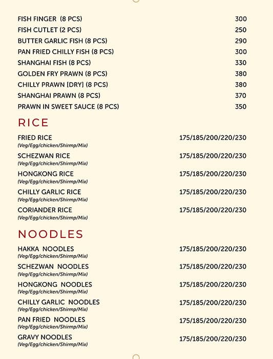 Shimla Biryani menu