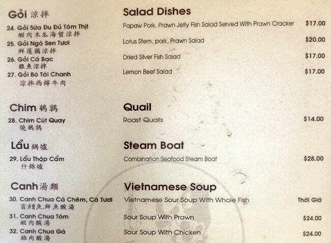 Bach Dang Vietnamese Menu, Menu for Bach Dang Vietnamese, Canley Vale ...