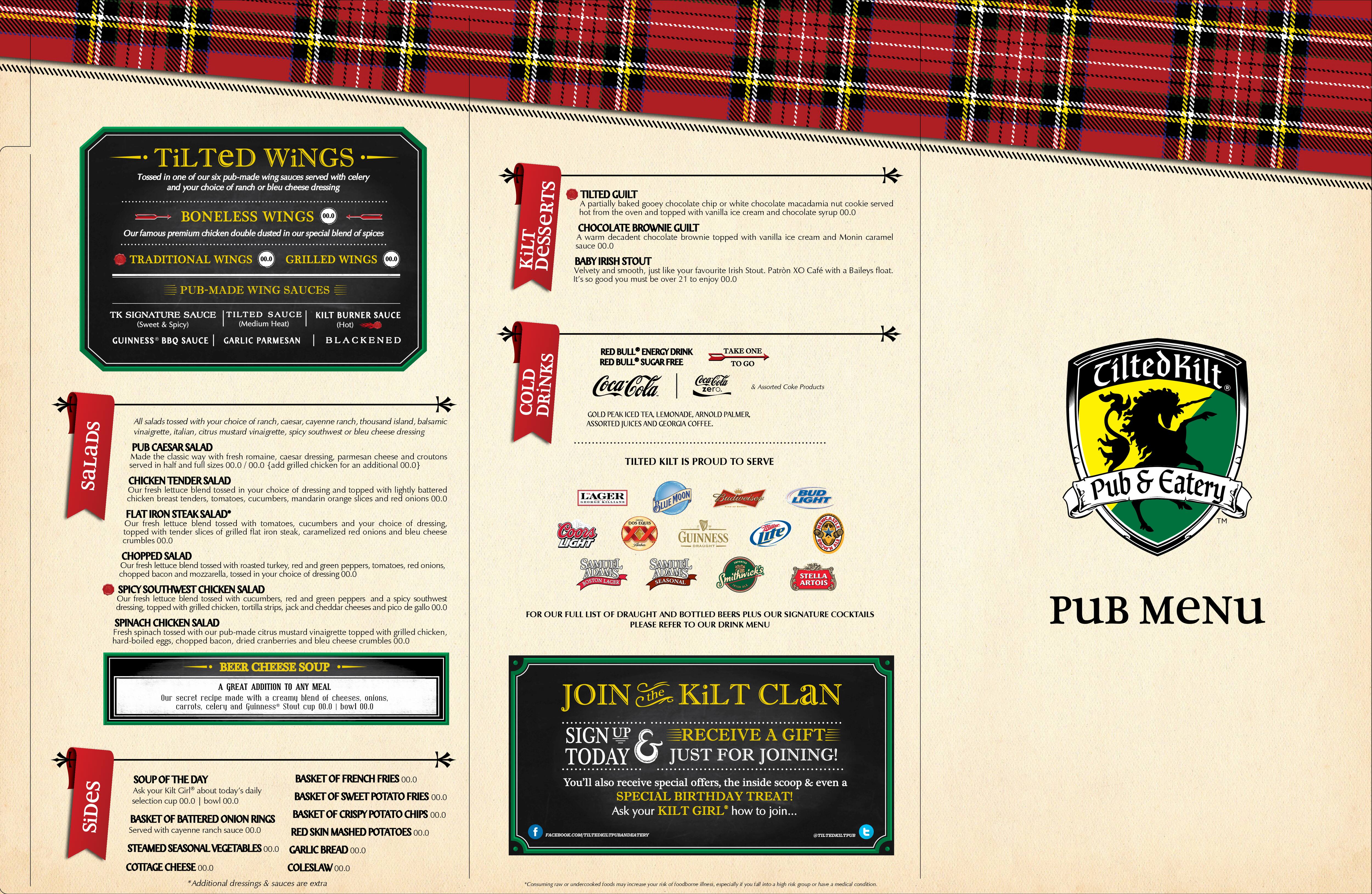 Carta de Tilted Kilt