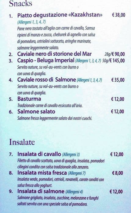 Menu di Dastarkhan 