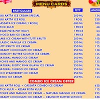 Download Mathaji Ice Cream And Catering Menu