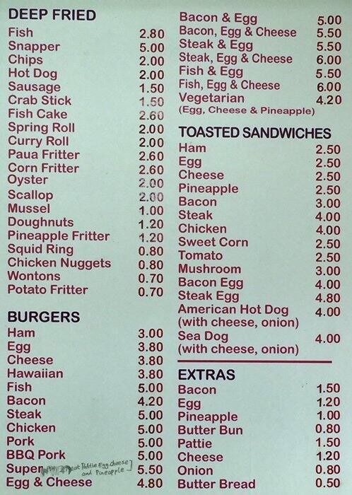 Ashley Takeaways Menu, Menu For Ashley Takeaways, Mangere East ...