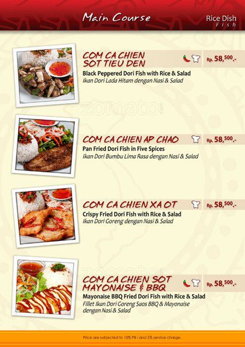 Menu at Do An restaurant, Jakarta, Jl. Boulevard Pantai Indah Kapuk