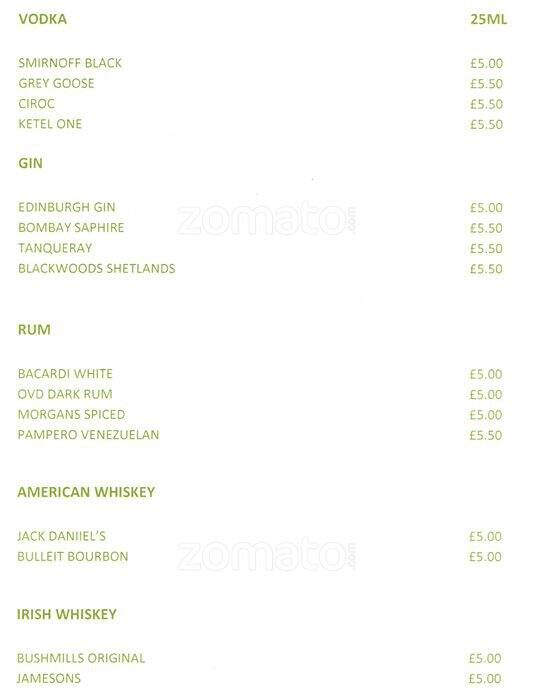 The Howard menu
