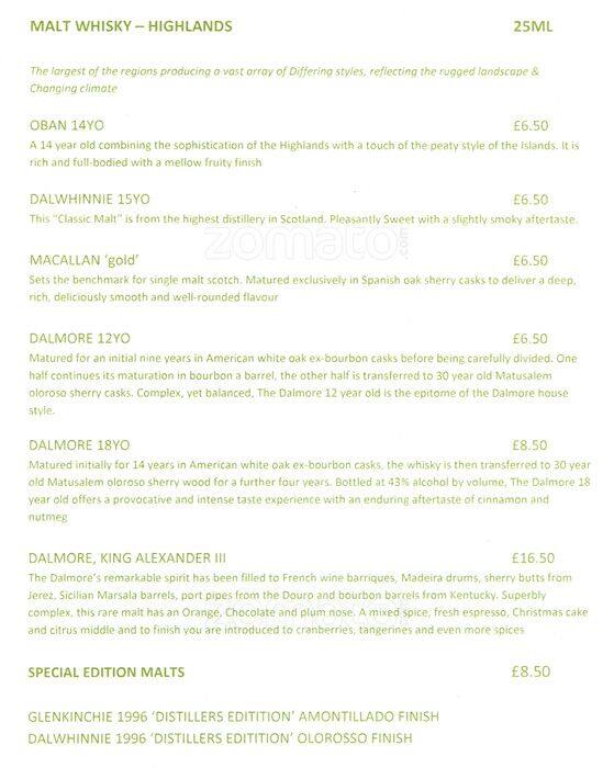 The Howard menu