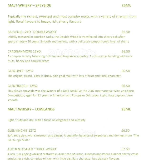 The Howard menu