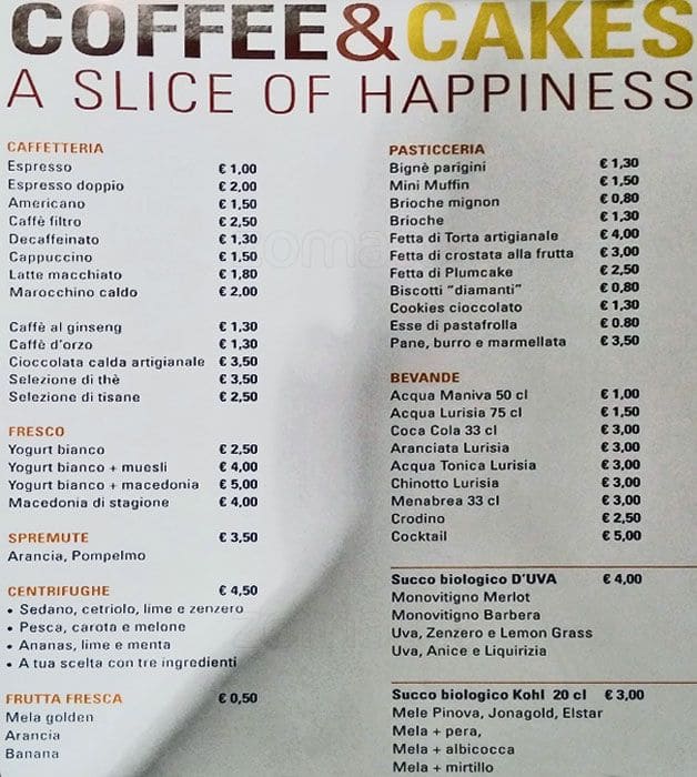 Menu di Open by Joivy 