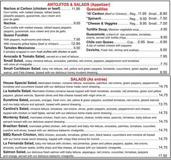 Cactus Cantina Menu, Menu for Cactus Cantina, Cleveland Park ...