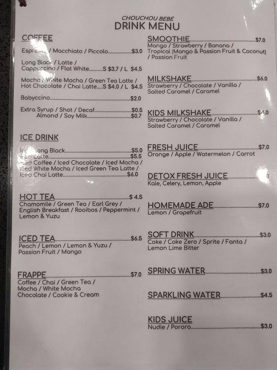 Chouchou Bebe Lidcombe Sydney Zomato