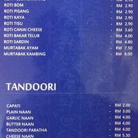 Nasi Kandar Pelita Menu Menu For Nasi Kandar Pelita Kuala Lumpur City Center Kuala Lumpur