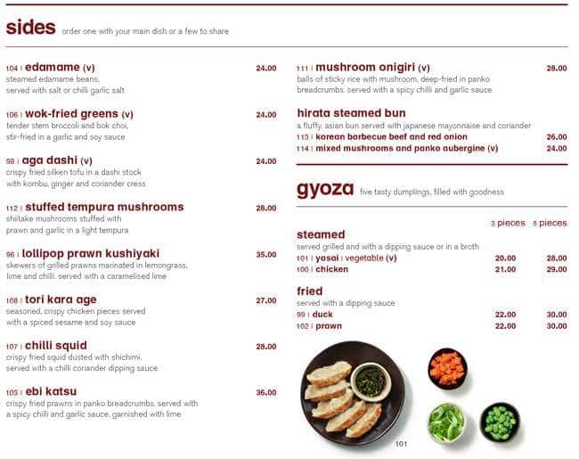 Wagamama Menu, Menu for Wagamama, The Greens, Dubai Zomato