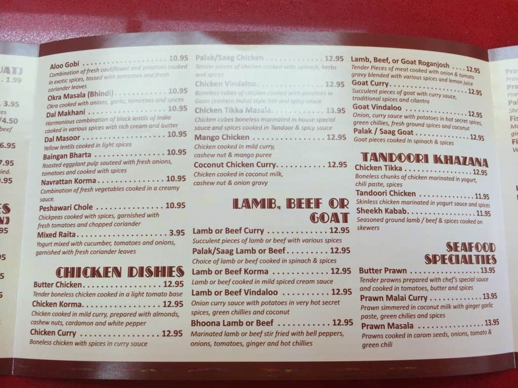 Menu At Butter Chicken Hut Restaurant Calgary 643 Shawcliffe Gate Sw