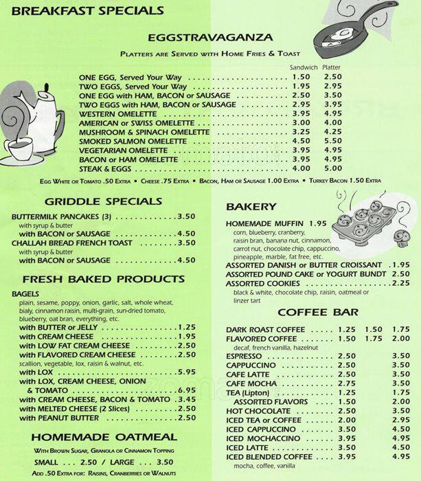 Broadway Café Menu, Menu for Broadway Café, GramercyFlatiron, New York